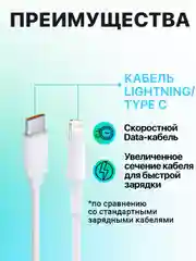 Зарядный кабель для iPhone 1 и 2 м
