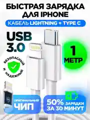 Зарядный кабель для iPhone 1 и 2 м