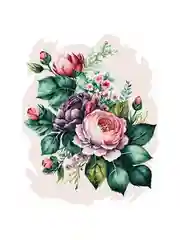 Картина по номерам Три совы "Цветочная композиция", с красками и кистями, 30х40 см