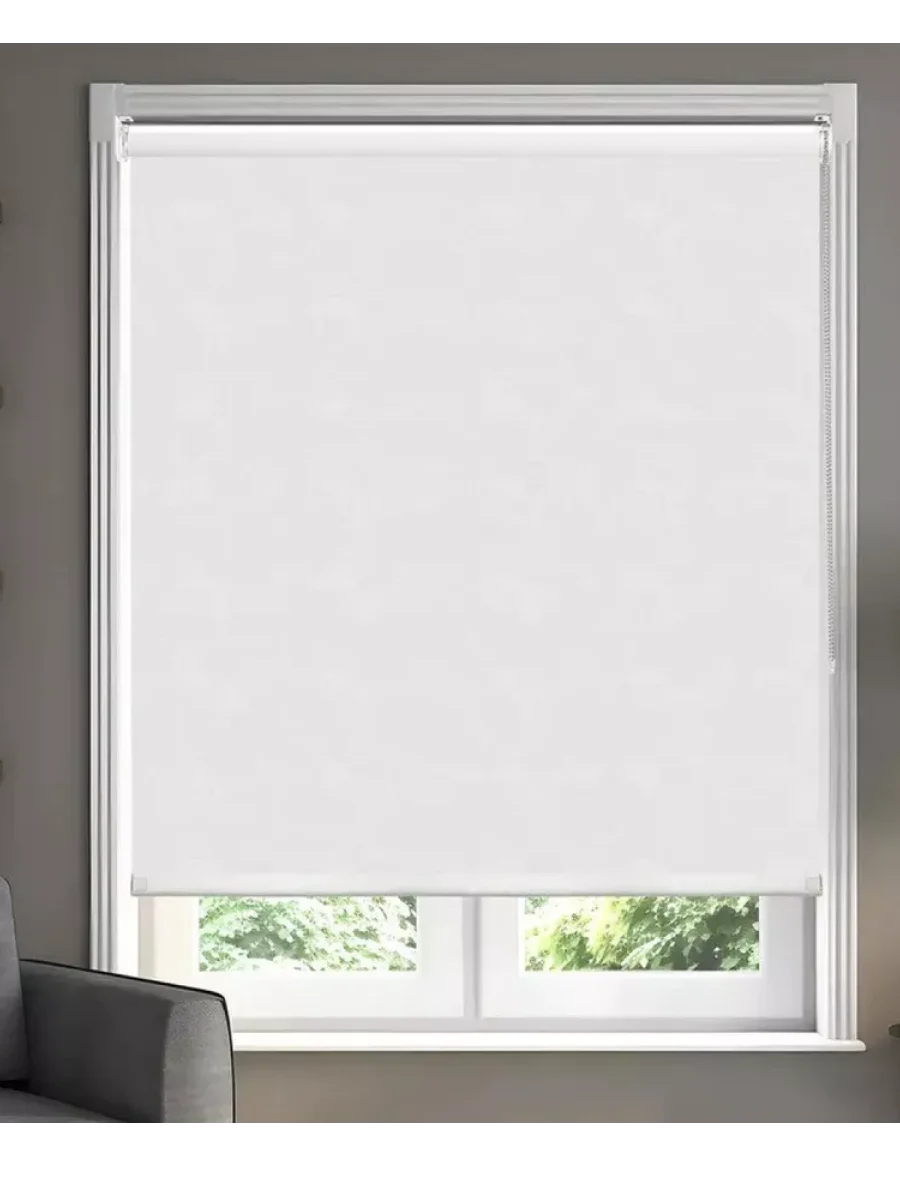 Белый рулонная штора 70х160 ECODECOR Белый
