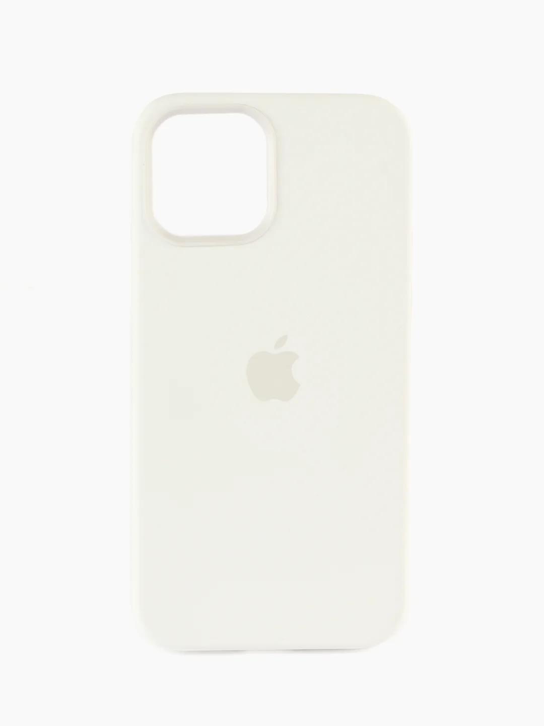 Белый силиконовый чехол Silicone Case MagSafe для iPhone 12/12 Pro (с магсэйф)