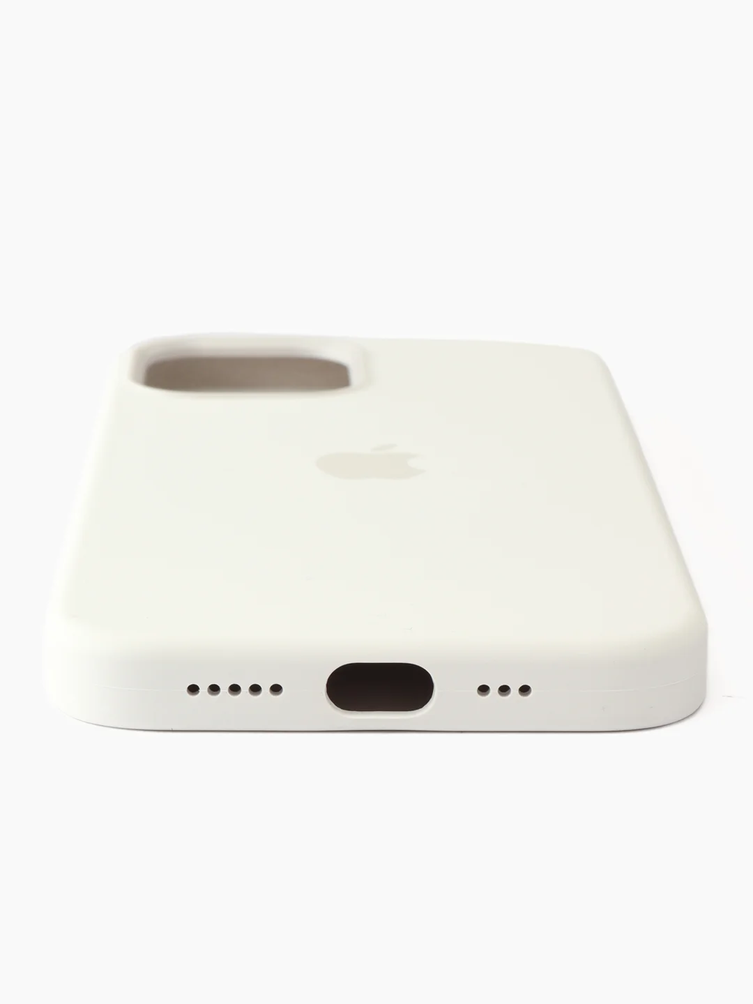 Белый силиконовый чехол Silicone Case MagSafe для iPhone 12/12 Pro (с магсэйф)
