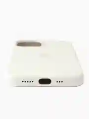 Белый силиконовый чехол Silicone Case MagSafe для iPhone 12/12 Pro (с магсэйф)