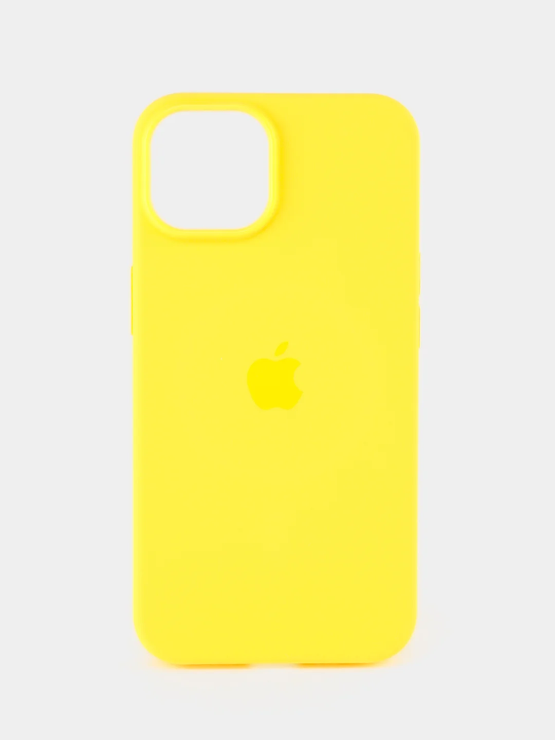 Желтый силиконовый чехол Silicone Case MagSafe для iPhone 14 / Silicon case iPhone 14  Magsafe