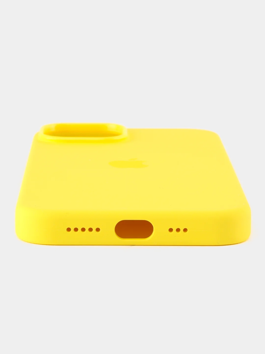 Желтый силиконовый чехол Silicone Case MagSafe для iPhone 14 / Silicon case iPhone 14  Magsafe