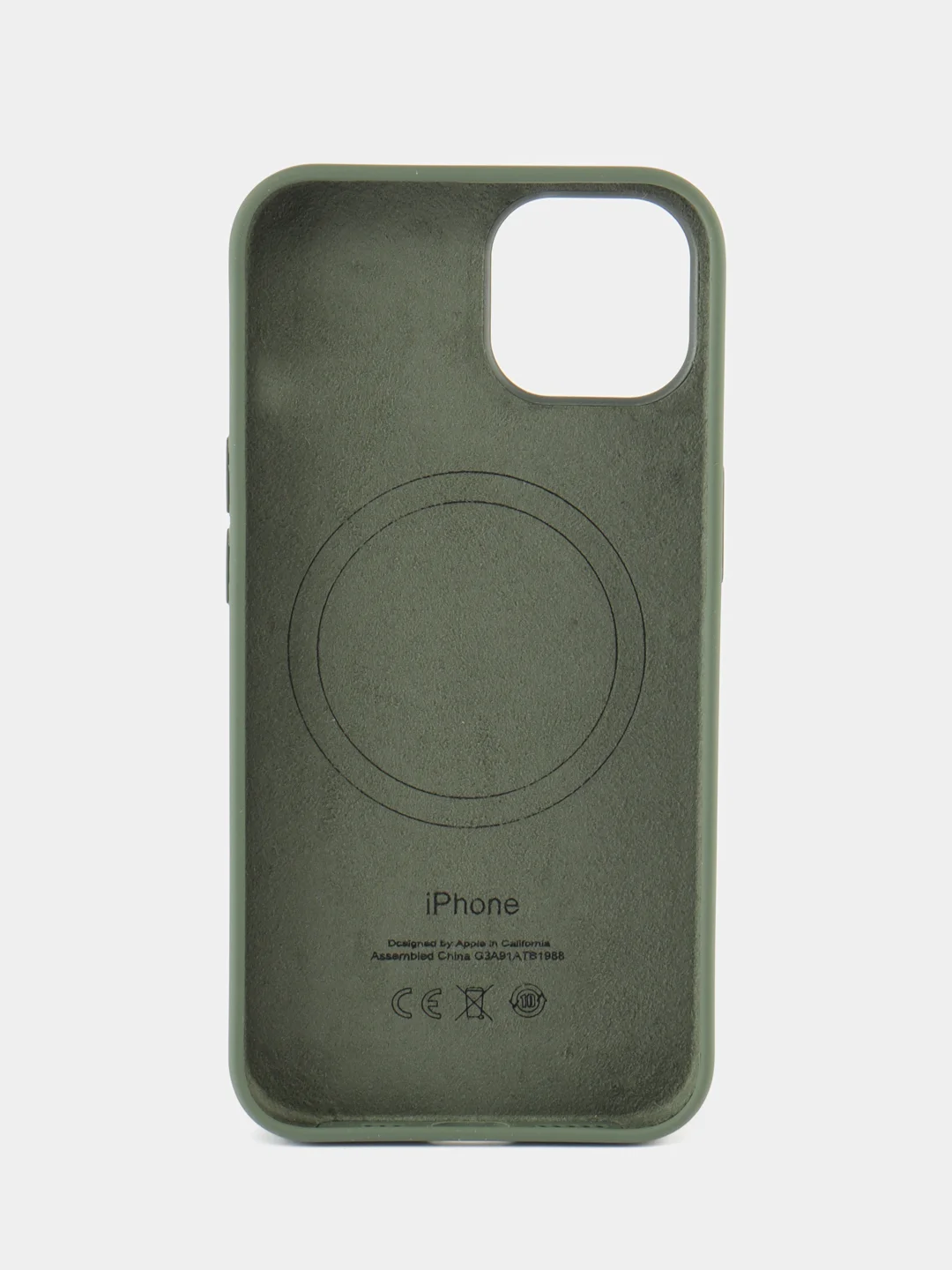 Зеленый силиконовый чехол Silicone Case MagSafe для iPhone 14 / Silicon case iPhone 14  Magsafe