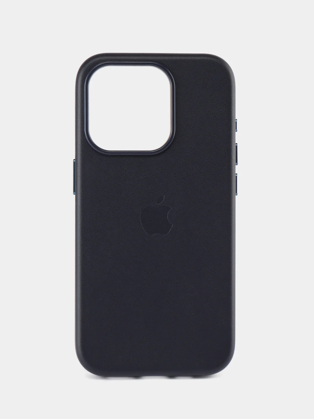 Темно-синий кожаный чехол Leather Case для iPhone 15 Pro с функцией MagSafe