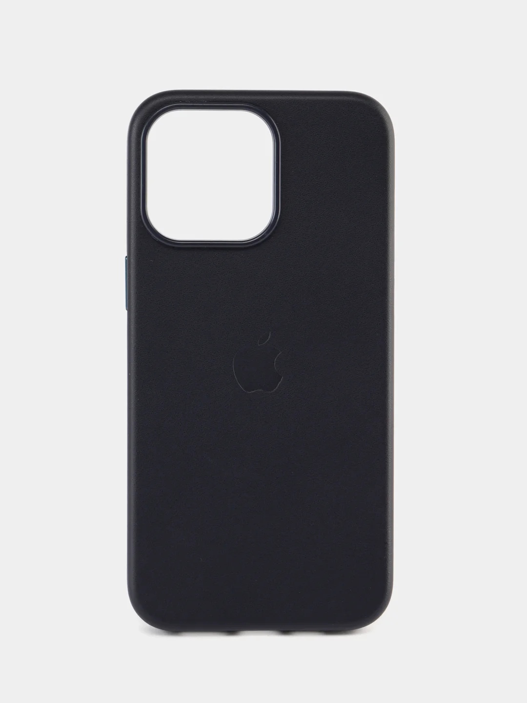 Темно-синий кожаный чехол Leather Case для iPhone  15 Pro Max с функцией MagSafe