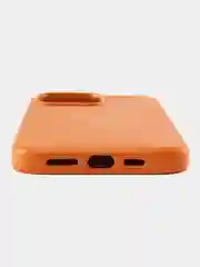 Оранжевый кожаный чехол Leather Case для iPhone  15 Pro Max с функцией MagSafe