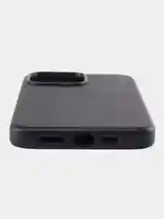 Темно-синий кожаный чехол Leather Case для iPhone  15 Pro Max с функцией MagSafe