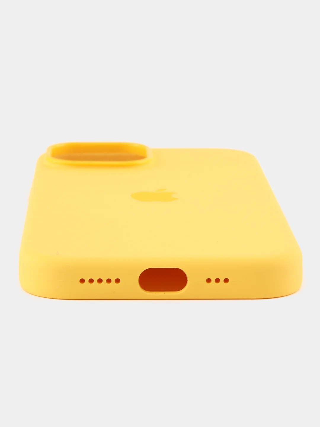 Желтый силиконовый чехол MagSafe для iPhone 15