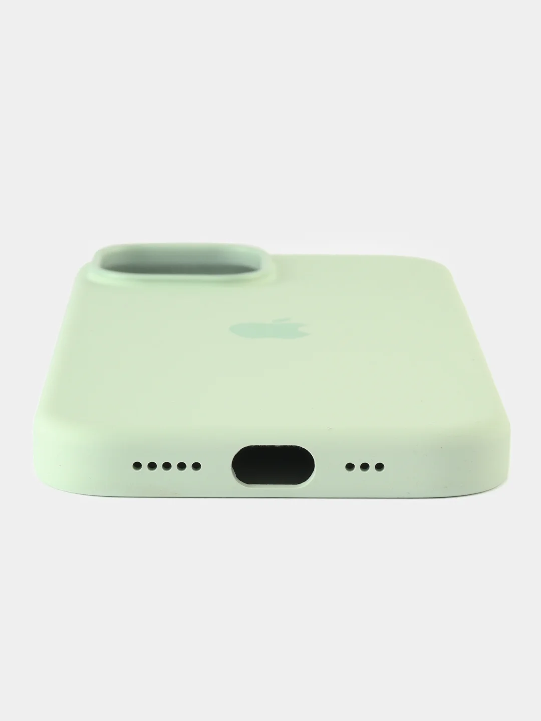 Мятный силиконовый чехол MagSafe для iPhone 15