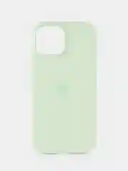 Мятный силиконовый чехол MagSafe для iPhone 15
