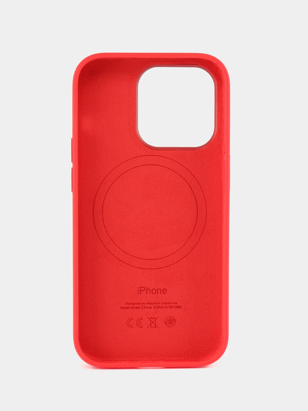 Красный силиконовый чехол/Silicone Case MagSafe для iPhone 14 Pro