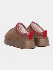 Бежевый угги женские, короткие, зимние, с мехом
