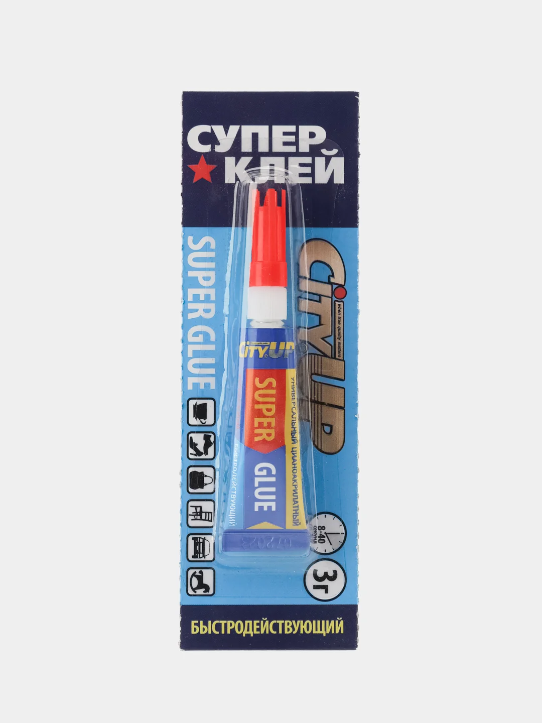Супер-клей быстродействующий 3г City Up