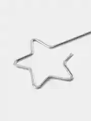 Серебряный крючки для новогодних украшений и елочных игрушек,  20 штук