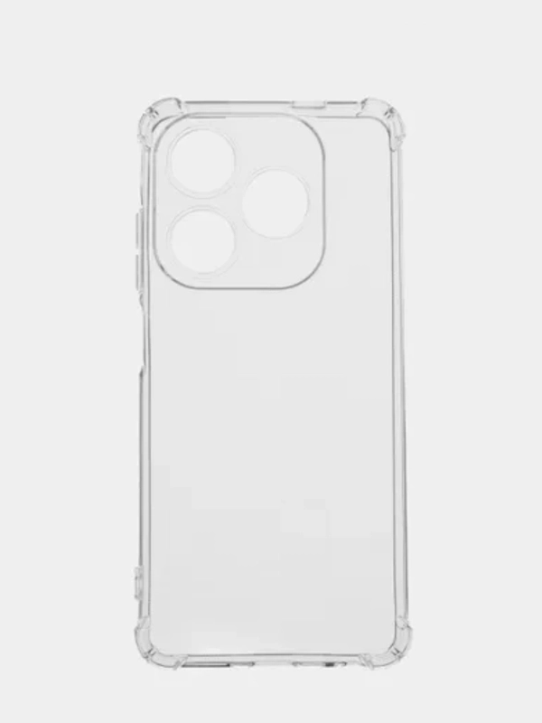 Чехол Tecno Spark 20 / 20C / GO 2024 прозрачный плотный противоударный