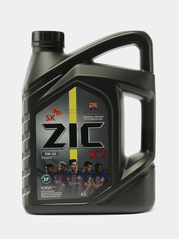 Масло моторное ZIC X7 5W-40 SP, синтетика