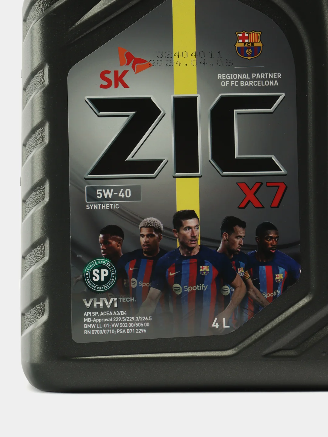 Масло моторное ZIC X7 5W-40 SP, синтетика