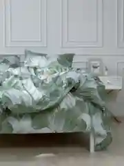 Зеленый комплект постельного белья Вселенная текстиля, 4826, 2-x спальный с Евро, нав. 50х70