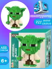 Зеленый детский конструктор, конструктор 3d д, мини-блоки, фигурка Куроми/ Панда/Стич/Человек паук