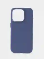 Голубой кожаный чехол Leather Case для iPhone 15 Pro с функцией MagSafe