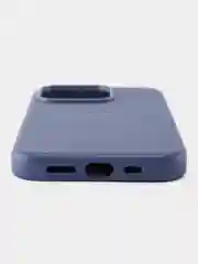 Голубой кожаный чехол Leather Case для iPhone 15 Pro с функцией MagSafe