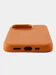 Оранжевый кожаный чехол Leather Case для iPhone 15 Pro с функцией MagSafe