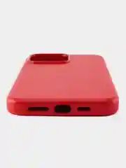 Красный кожаный чехол Leather Case для iPhone  15 Pro Max с функцией MagSafe
