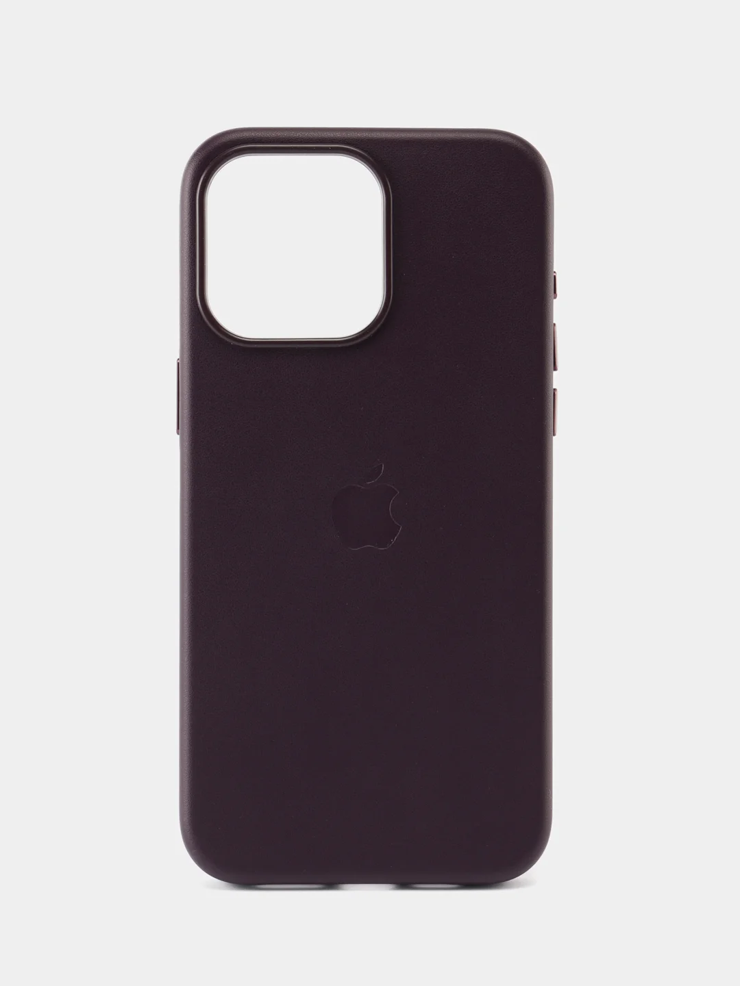 Тёмно-бордовый кожаный чехол Leather Case для iPhone  15 Pro Max с функцией MagSafe