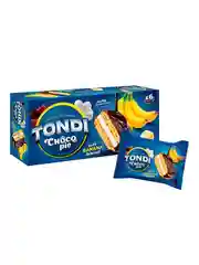 Печенье глазированное TONDI Choco Pie Банан, 180 г