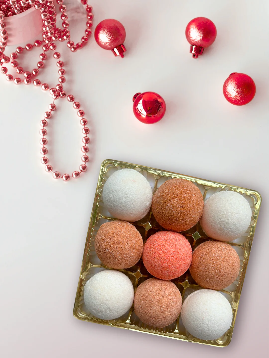 Красный подарочный набор бомбочек для ванн Candy Bath Bar, 360 г Подарок на новый год подруге маме