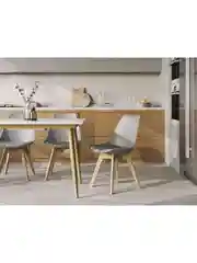 Серый стул для кухни обеденный FRANKFURT