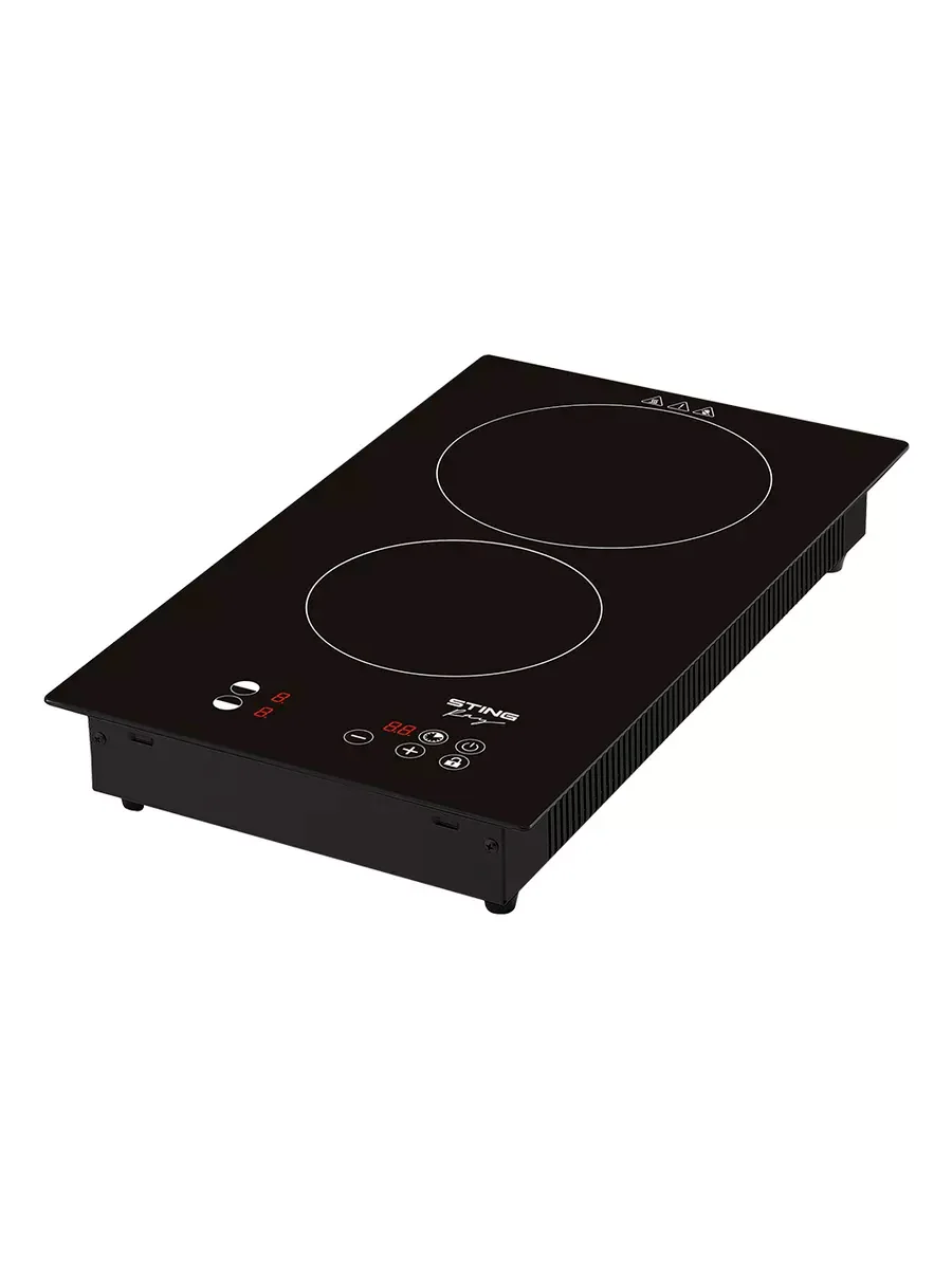 Черный плитка электрическая инфракрасная STINGRAY ST-HP3530A 4200Вт, 2 конфорки, черный