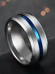 Серебряный кольцо титановое унисекс