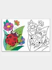 Комплект из 5 раскрасок для детей 2-4 лет