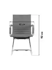 Серебряный компьютерное кресло TopChairs City