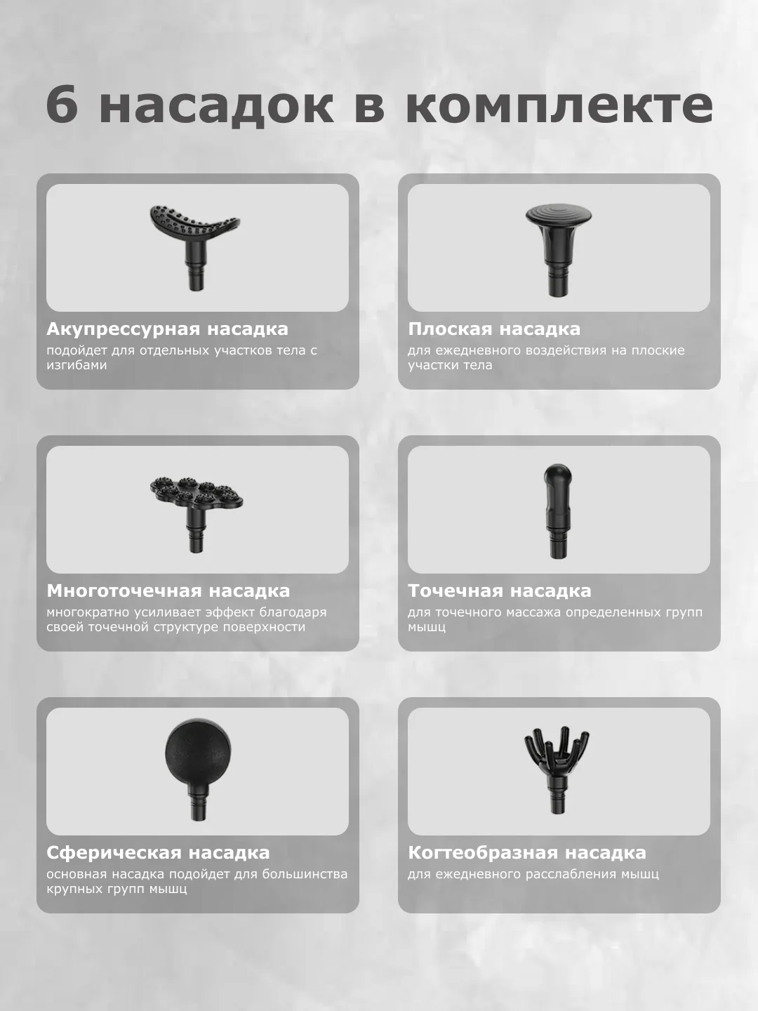 Перкуссионный массажёр пистолет для тела Deerma DEM-M101G