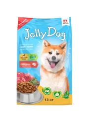 Полнорационный сухой корм Zoogurman Jolly Dog, для взрослых собак, говядина, 13 кг