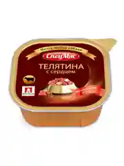 Влажный корм для собак Зоогурман СпецМяс Телятина с сердцем, ламистер, 300 г