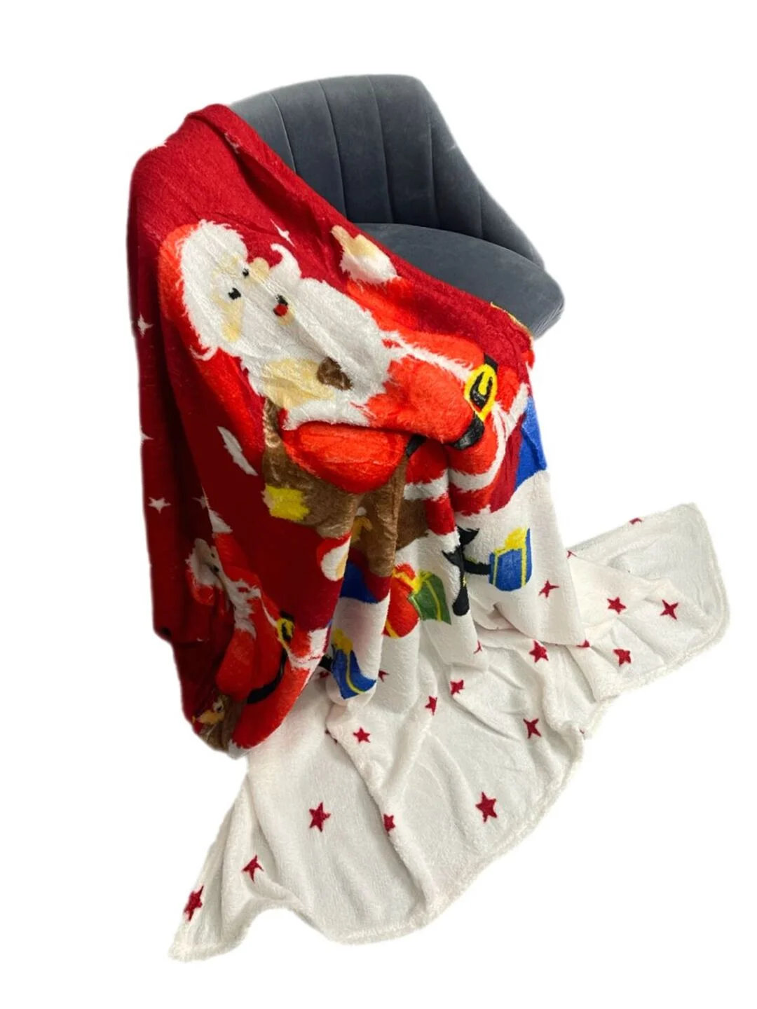 Алый плед 180х200 корги, капибара, новогодние,мопсы