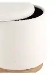 Белый пуф с ящиком Холли