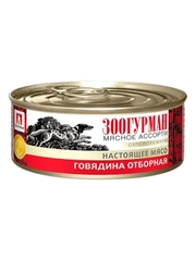 Влажный корм для собак Зоогурман Говядина отборная, 100 г