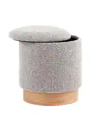 Серый пуф с ящиком Холли