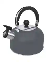 Серый металлик чайник со свистком HOME ELEMENT HE-WK1604B, темно-серый матовый
