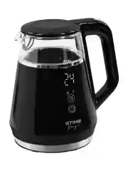 Черный чайник электрический STINGRAY ST-KT3017A ручной выбор температуры, автоподогрев, черный