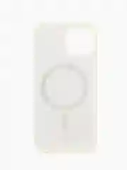 Белый чехол MagSafe для iPhone (Айфон) 11, 12, 13, 14, 15 Pro, Max, прозрачный, разноцветный