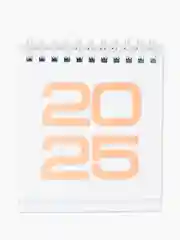 Белый календарь настольный 2025