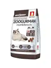 Полнорационный сухой корм для кошек Зоогурман Hair & Beauty,  Птица/Mix, 1,5 кг